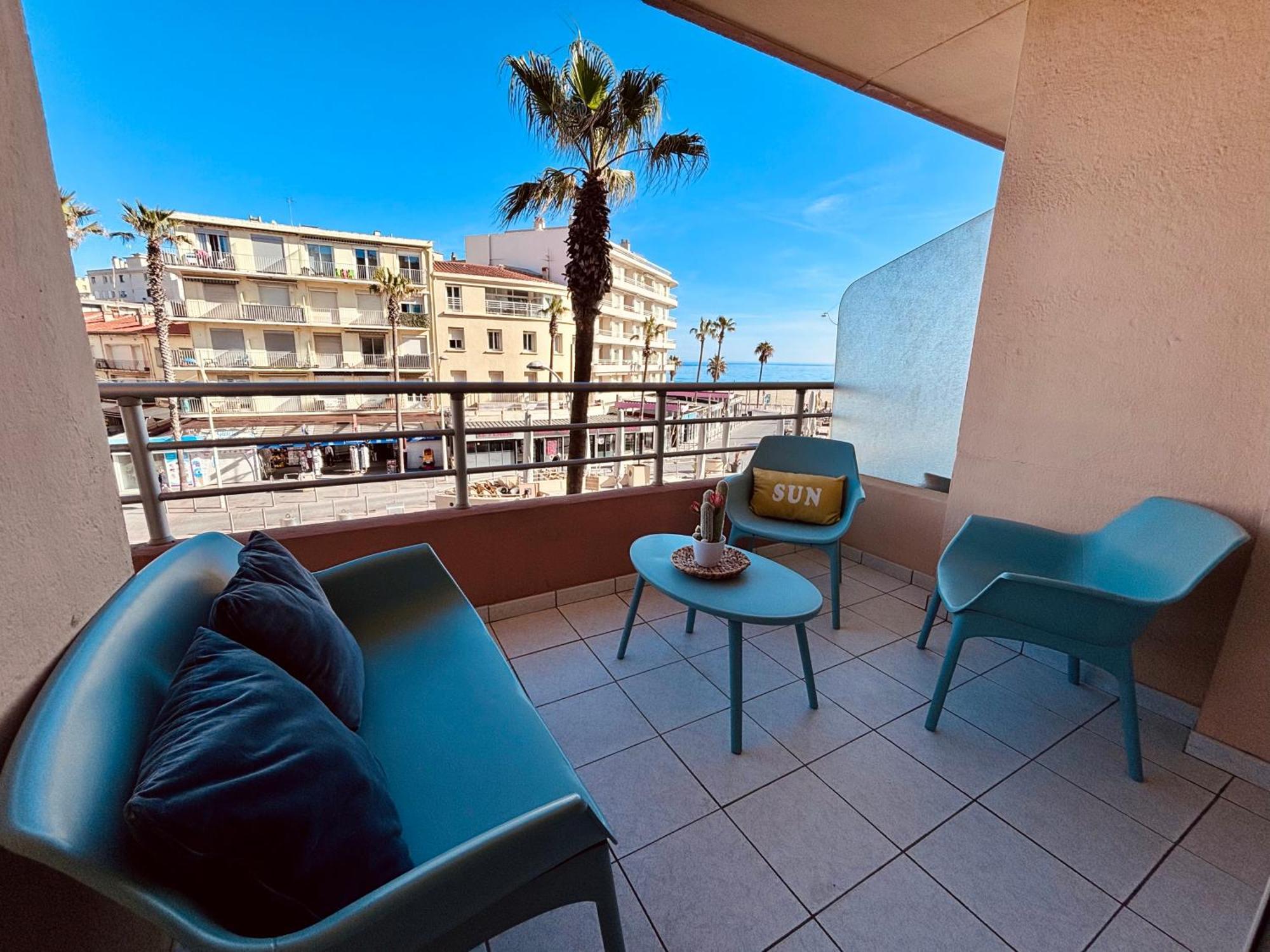 Superbe T2 Vue Mer Avec Ascenseur Canet-en-Roussillon Exterior photo